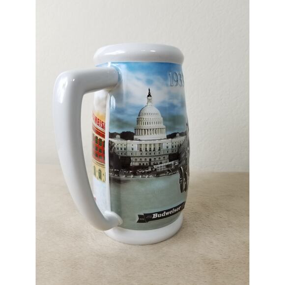 Budweiser Beer Stein Mug 75 Years of Proud Tradition 2008 Handcrafted 7" Brazil - Picture 9 of 12